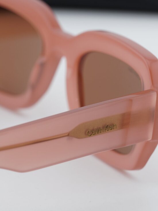 Calvin Klein CK24511S 835 Women Rectangle Sunglasses - Peach / Brown main image 10